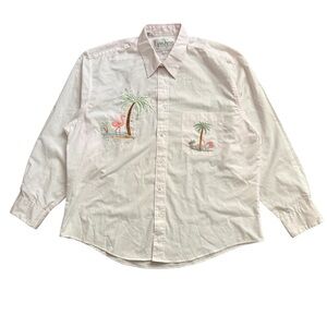 Lysa Jayne Collection Pale Pink Button Down Shirt Womens Size L